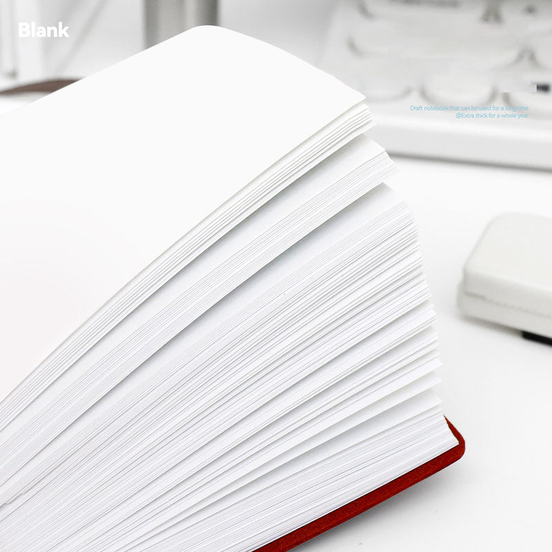 Buku Notebook Kotak Sleeve Kulit Halaman Kosong SBHS100BL