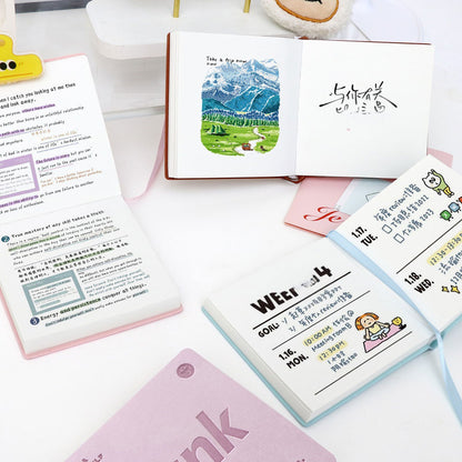 Buku Notebook Kotak Sleeve Kulit Halaman Kosong SBHS100BL