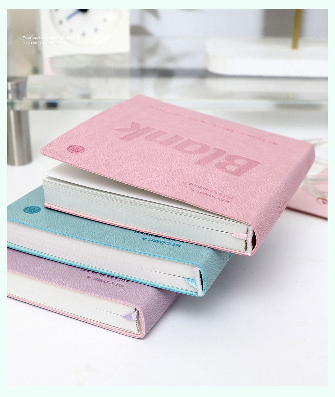 Buku Notebook Kotak Sleeve Kulit Halaman Kosong SBHS100BL