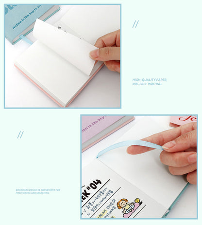Buku Notebook Kotak Sleeve Kulit Halaman Kosong SBHS100BL