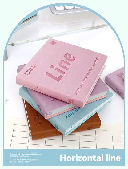 Buku Notebook Kotak Sleeve Kulit Halaman Bergaris SBHS100LN