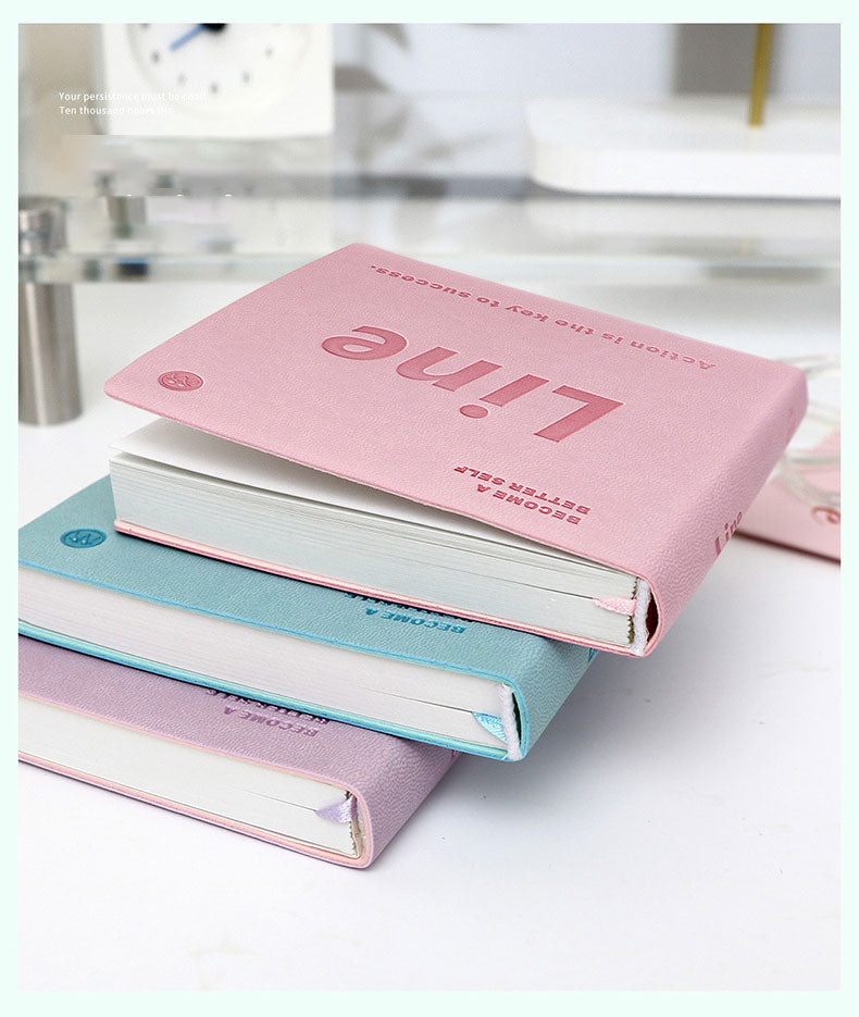 Buku Notebook Kotak Sleeve Kulit Halaman Bergaris SBHS100LN