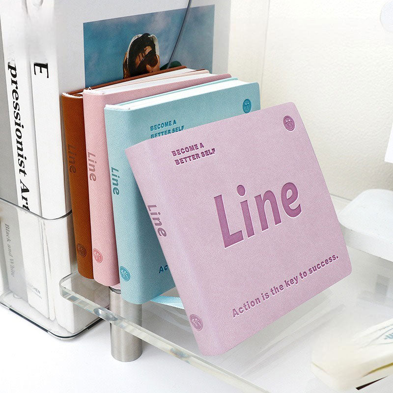 Buku Notebook Kotak Sleeve Kulit Halaman Bergaris SBHS100LN