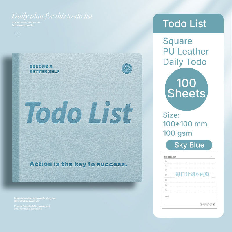 Buku Notebook Kotak Sleeve Kulit Todo List SBHS100TD