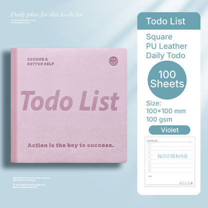 Buku Notebook Kotak Sleeve Kulit Todo List SBHS100TD
