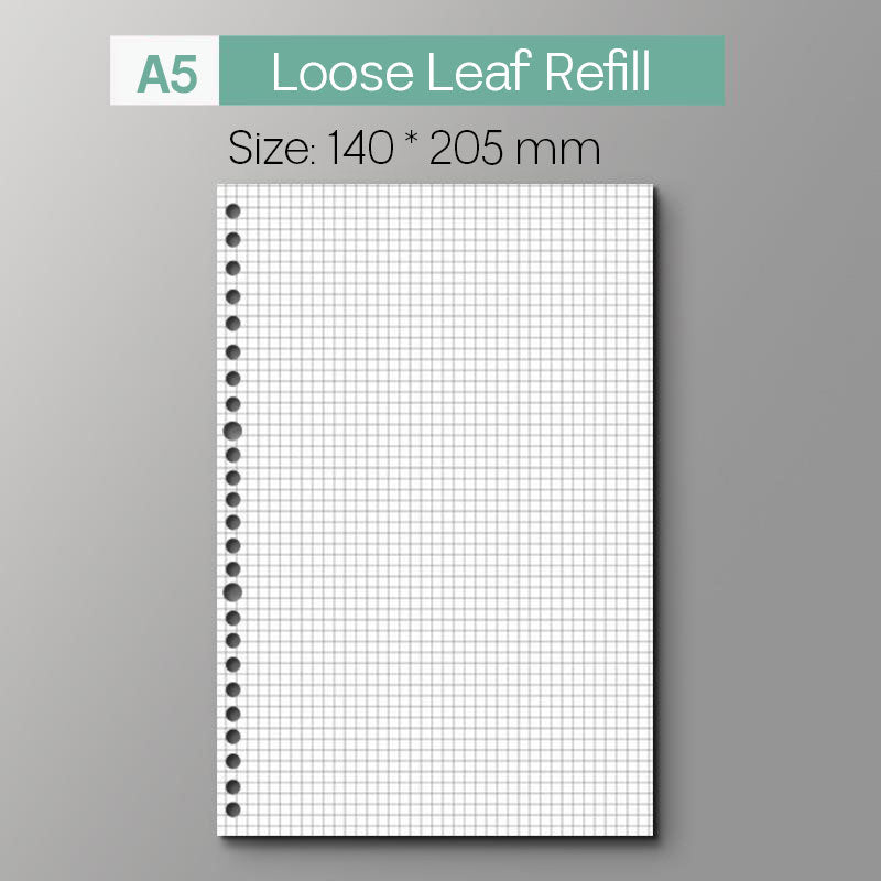 Loose Leaf Refill Blank Grid Line Dot Music