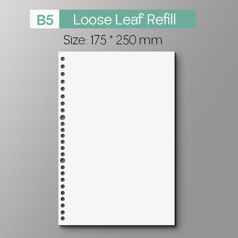 Loose Leaf Refill Blank Grid Line Dot Music