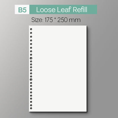 Loose Leaf Refill Blank Grid Line Dot Music
