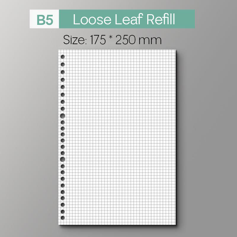 Loose Leaf Refill Blank Grid Line Dot Music