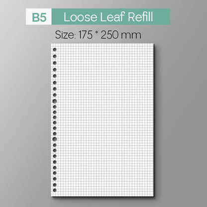 Loose Leaf Refill Blank Grid Line Dot Music
