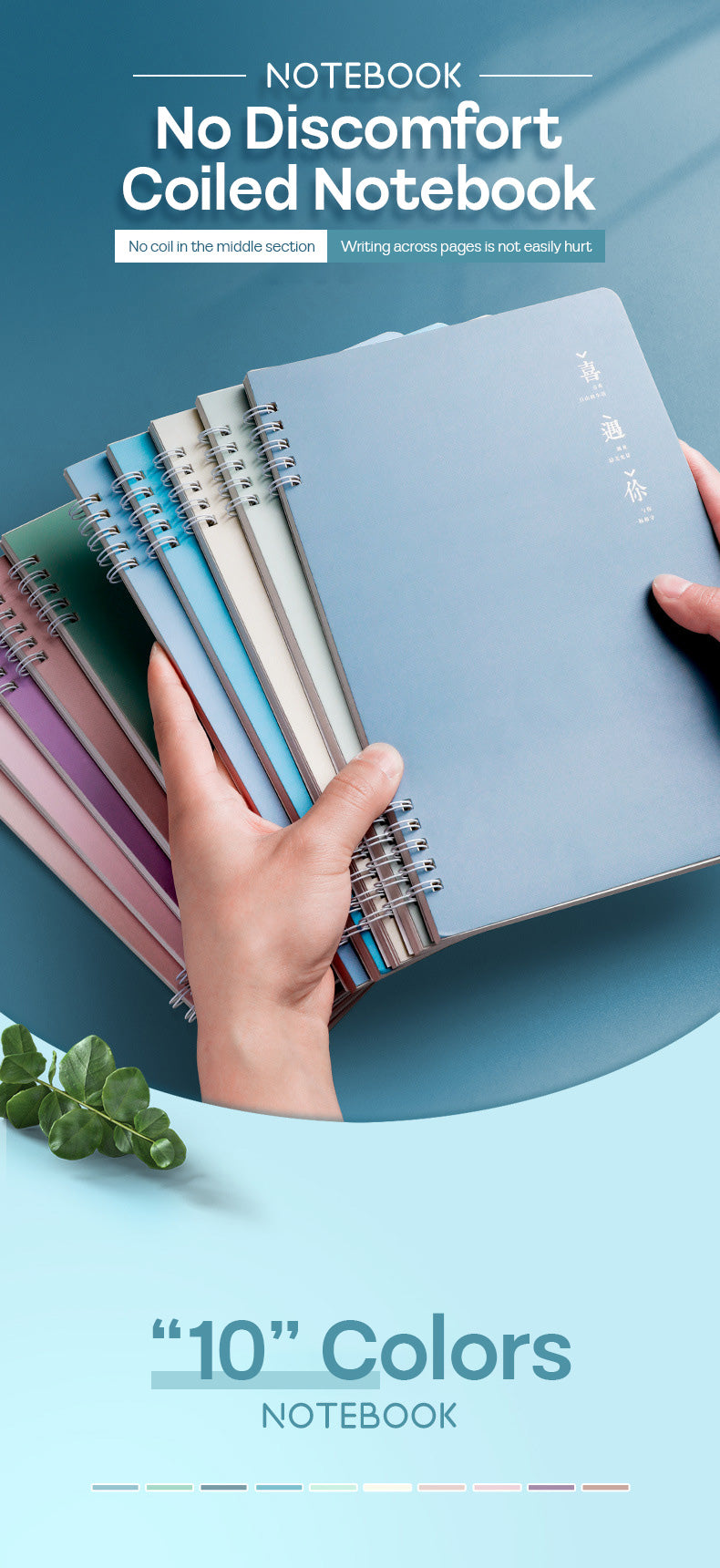 Buku Notebook A5 Double Coil Waterproof Tebal Halaman Bergaris SBNA560