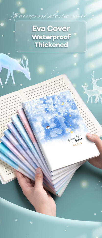 Buku Notebook A5 Sampul Eva Waterproof Tebal Halaman Bergaris 72 Lembar SBRA572