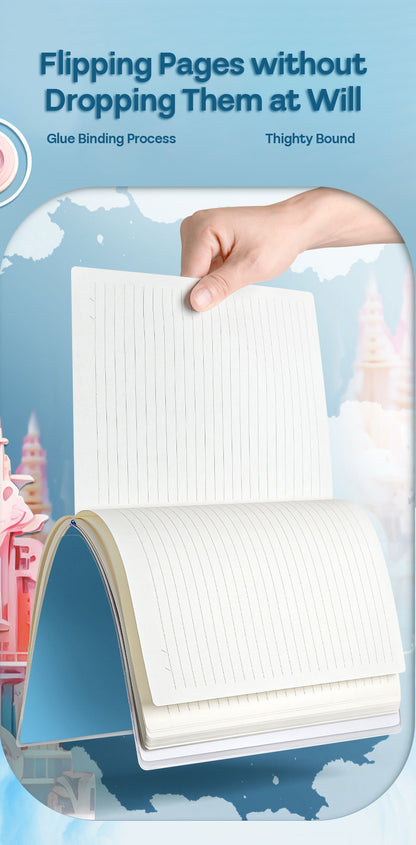 Buku Notebook A5 Sampul Eva Waterproof Tebal Halaman Bergaris 72 Lembar SBRA572