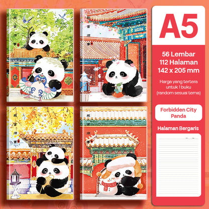 Buku Notebook A5 Sampul Eva Waterproof Tebal Halaman Bergaris 56 Lembar SBRA556