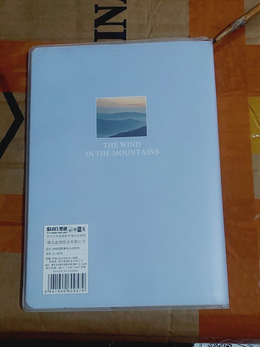 Buku Notebook A5 Sampul Eva Waterproof Tebal Halaman Bergaris 56 Lembar SBRA556