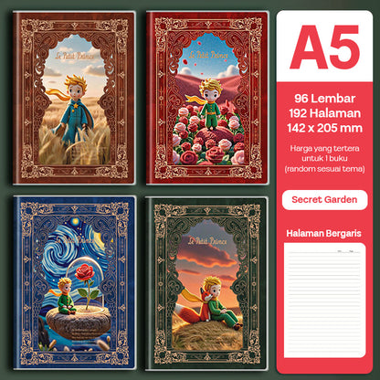 Buku Notebook A5 Sampul Eva Waterproof Tebal Halaman Bergaris 96 Lembar SBRA596