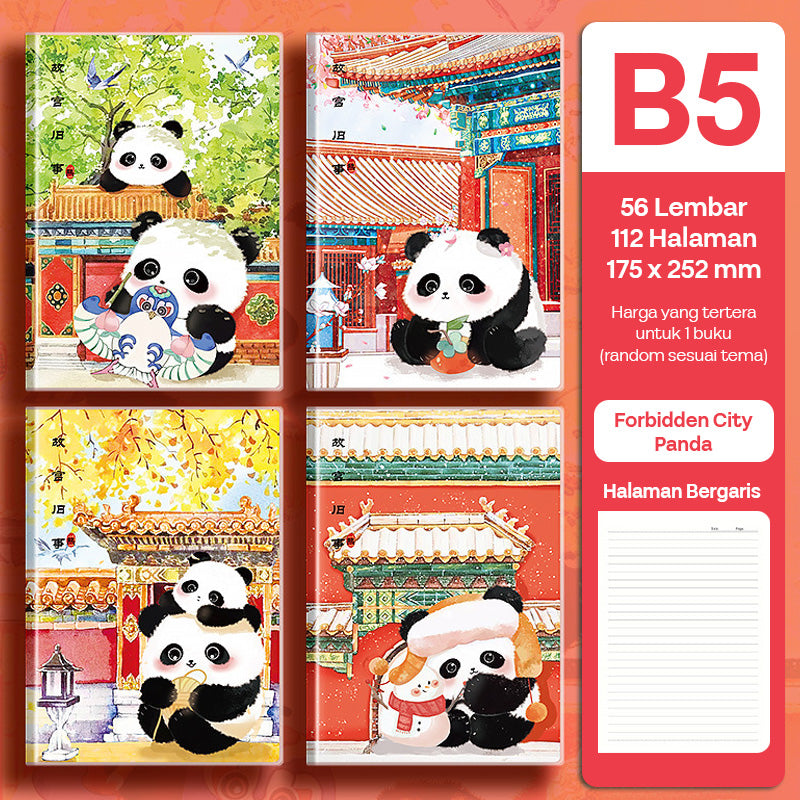 Buku Notebook B5 Sampul Eva Waterproof Tebal Halaman Bergaris 56 Lembar SBRB556