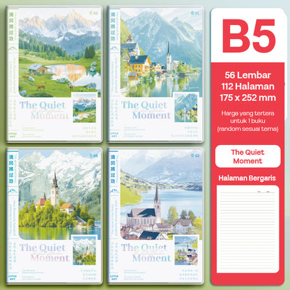 Buku Notebook B5 Sampul Eva Waterproof Tebal Halaman Bergaris 56 Lembar SBRB556
