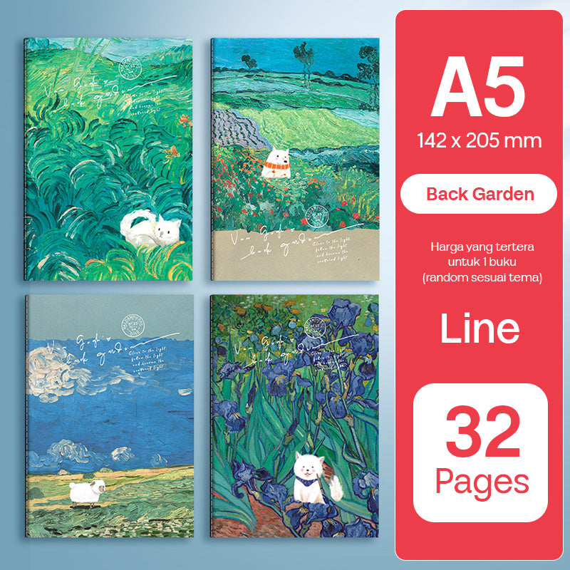 Buku Notebook A5 B5 Halaman Bergaris 32 Lembar SBTA532 SBTB532