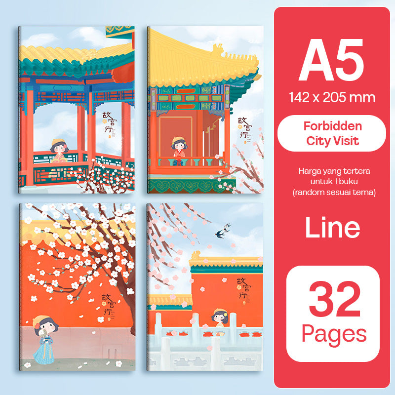 Buku Notebook A5 B5 Halaman Bergaris 32 Lembar SBTA532 SBTB532