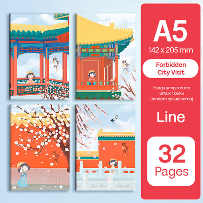 Buku Notebook A5 B5 Halaman Bergaris 32 Lembar SBTA532 SBTB532