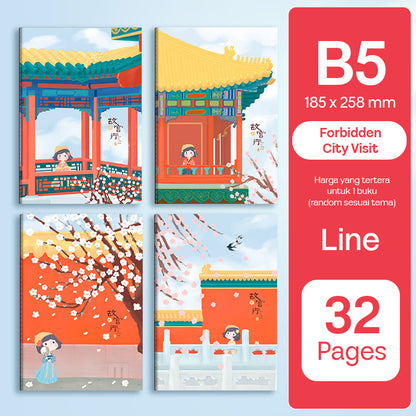 Buku Notebook A5 B5 Halaman Bergaris 32 Lembar SBTA532 SBTB532