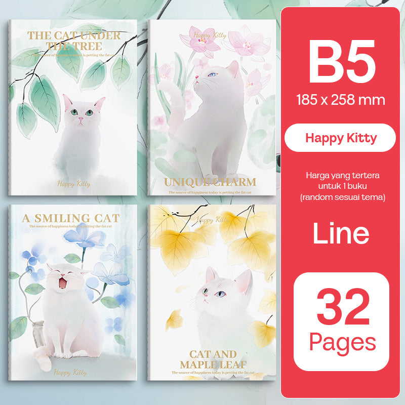 Buku Notebook A5 B5 Halaman Bergaris 32 Lembar SBTA532 SBTB532