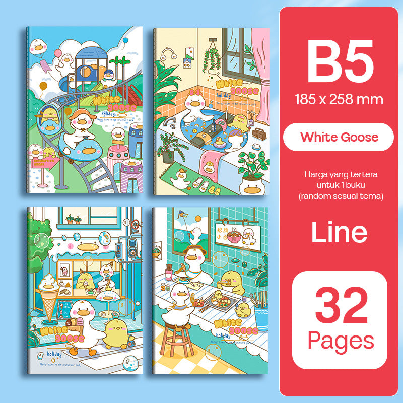 Buku Notebook A5 B5 Halaman Bergaris 32 Lembar SBTA532 SBTB532