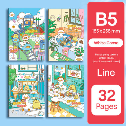 Buku Notebook A5 B5 Halaman Bergaris 32 Lembar SBTA532 SBTB532