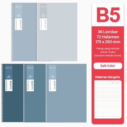 Buku Notebook A5 B5 Halaman Bergaris Warna SBTA536 SBTB536