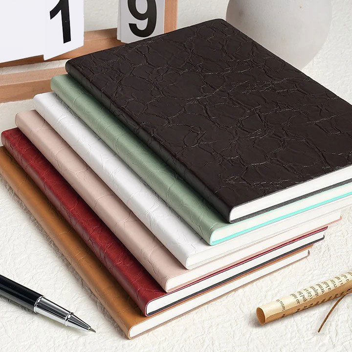Buku Notebook A5 Kulit Tekstur Halaman Bergaris SBWA580