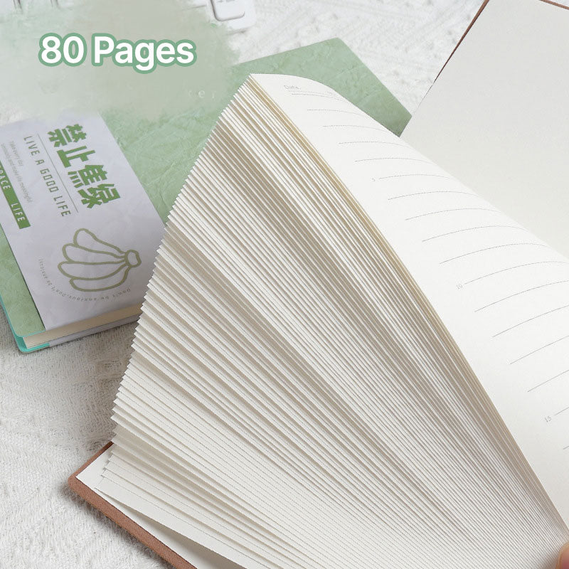 Buku Notebook A5 Kulit Tekstur dan Motivasi Halaman Bergaris SBWMA580