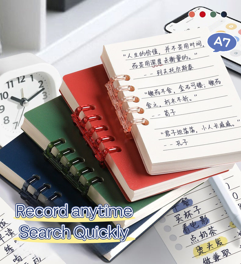 Binder Note A7 Cover Waterproof Halaman Bergaris SFF