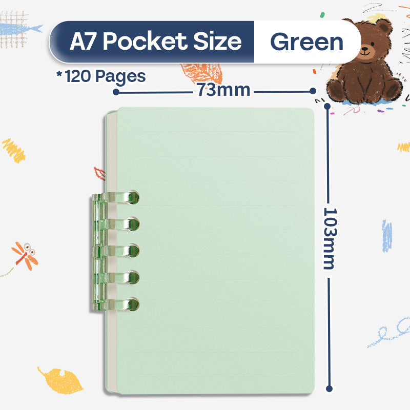 Binder Note A7 Cover Waterproof Halaman Bergaris SFF