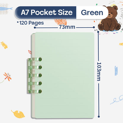 Binder Note A7 Cover Waterproof Halaman Bergaris SFF