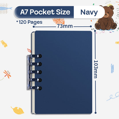 Binder Note A7 Cover Waterproof Halaman Bergaris SFF