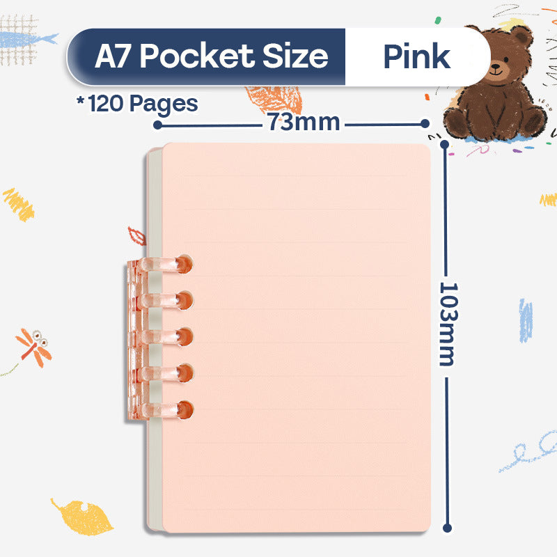 Binder Note A7 Cover Waterproof Halaman Bergaris SFF