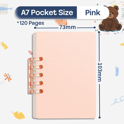 Binder Note A7 Cover Waterproof Halaman Bergaris SFF