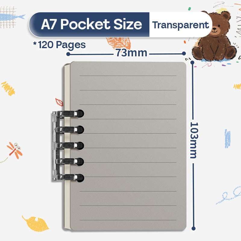 Binder Note A7 Cover Waterproof Halaman Bergaris SFF