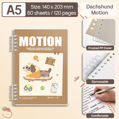 Binder Note A5 Cover Waterproof Halaman Bergaris SFNNA560