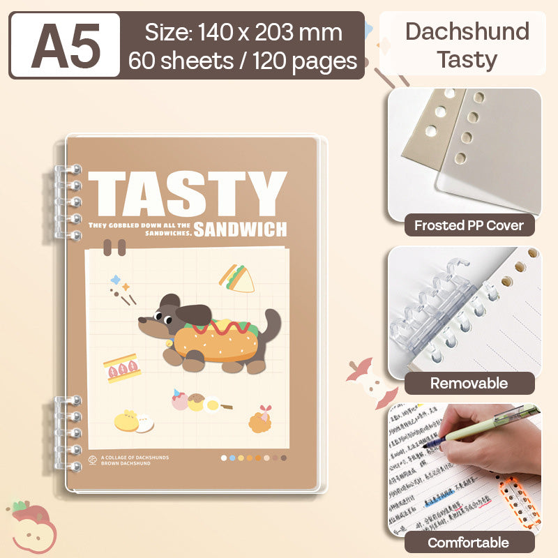 Binder Note A5 Cover Waterproof Halaman Bergaris SFNNA560