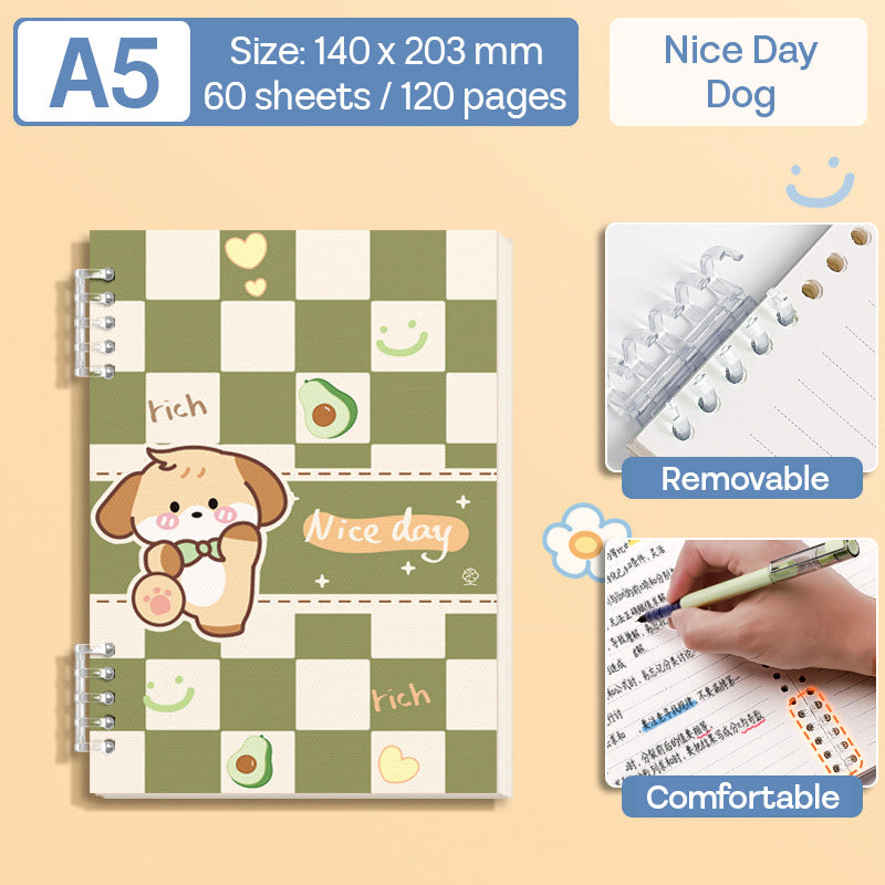 Binder Note A5 Cover Waterproof Halaman Bergaris SFNNA560