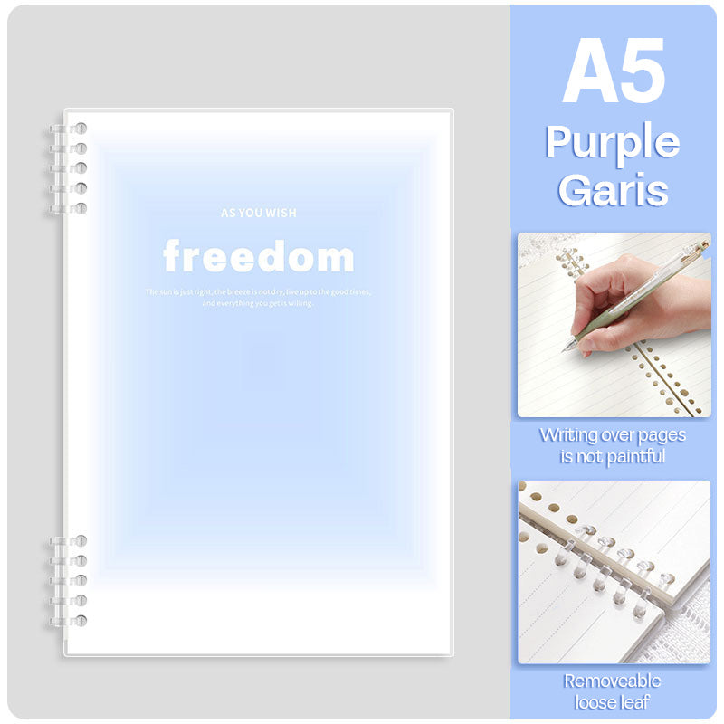 Binder Note A5 Cover Waterproof Freedom Halaman Bergaris SFNNA560F