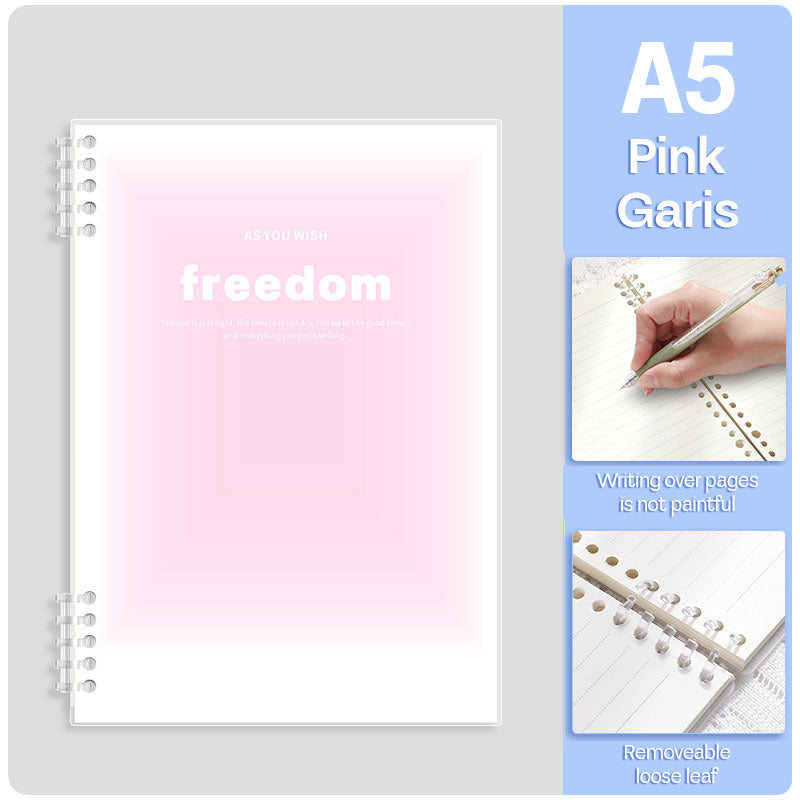 Binder Note A5 Cover Waterproof Freedom Halaman Bergaris SFNNA560F