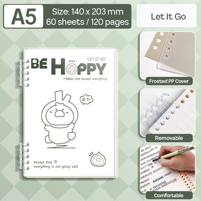 Binder Note A5 Cover Waterproof Halaman Bergaris SFNNA560