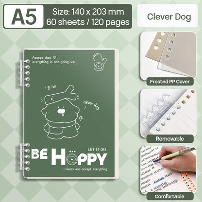Binder Note A5 Cover Waterproof Halaman Bergaris SFNNA560
