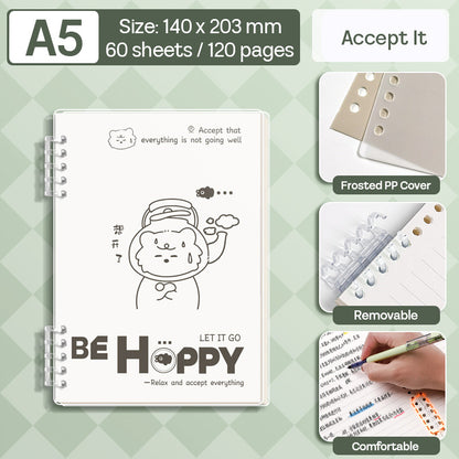 Binder Note A5 Cover Waterproof Halaman Bergaris SFNNA560