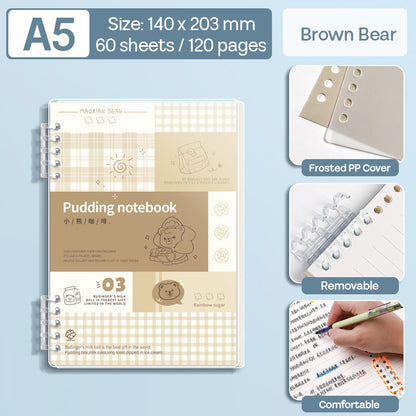 Binder Note A5 Cover Waterproof Halaman Bergaris SFNNA560