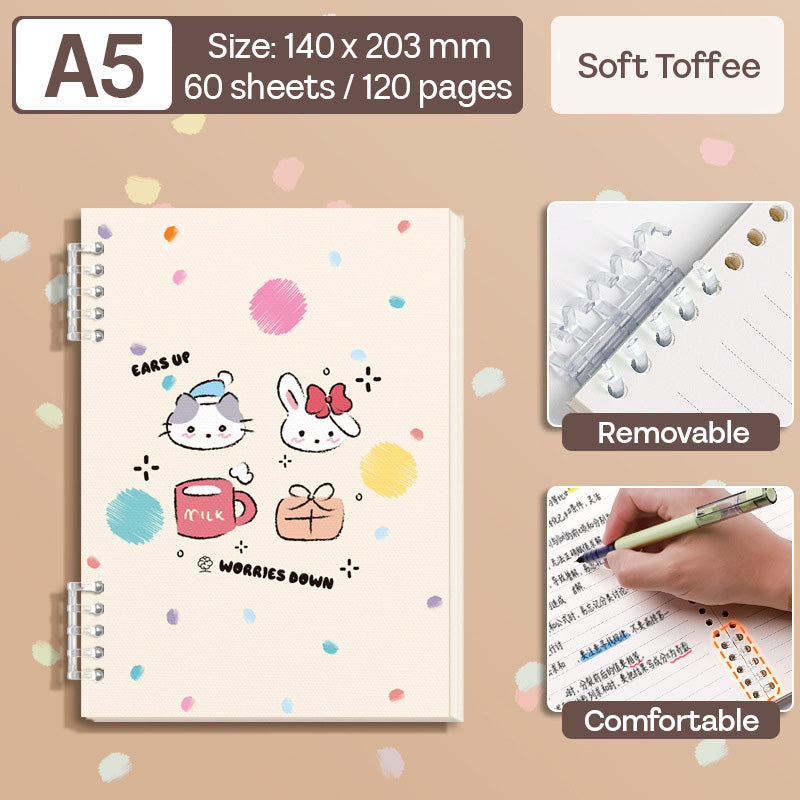 Binder Note A5 Cover Waterproof Halaman Bergaris SFNNA560