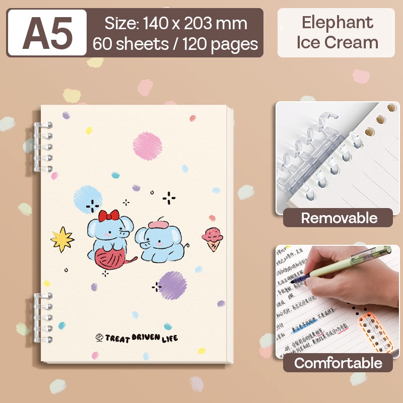 Binder Note A5 Cover Waterproof Halaman Bergaris SFNNA560